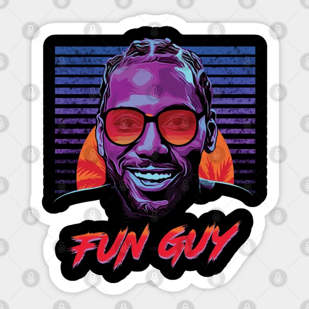 Kawhi Fun Guy Sticker by slawisa